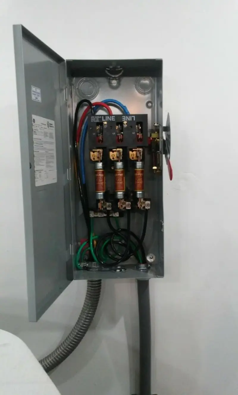 Three-phase disconnect switch installed for Electrical Wiring & Rewiring in Ponce Inlet